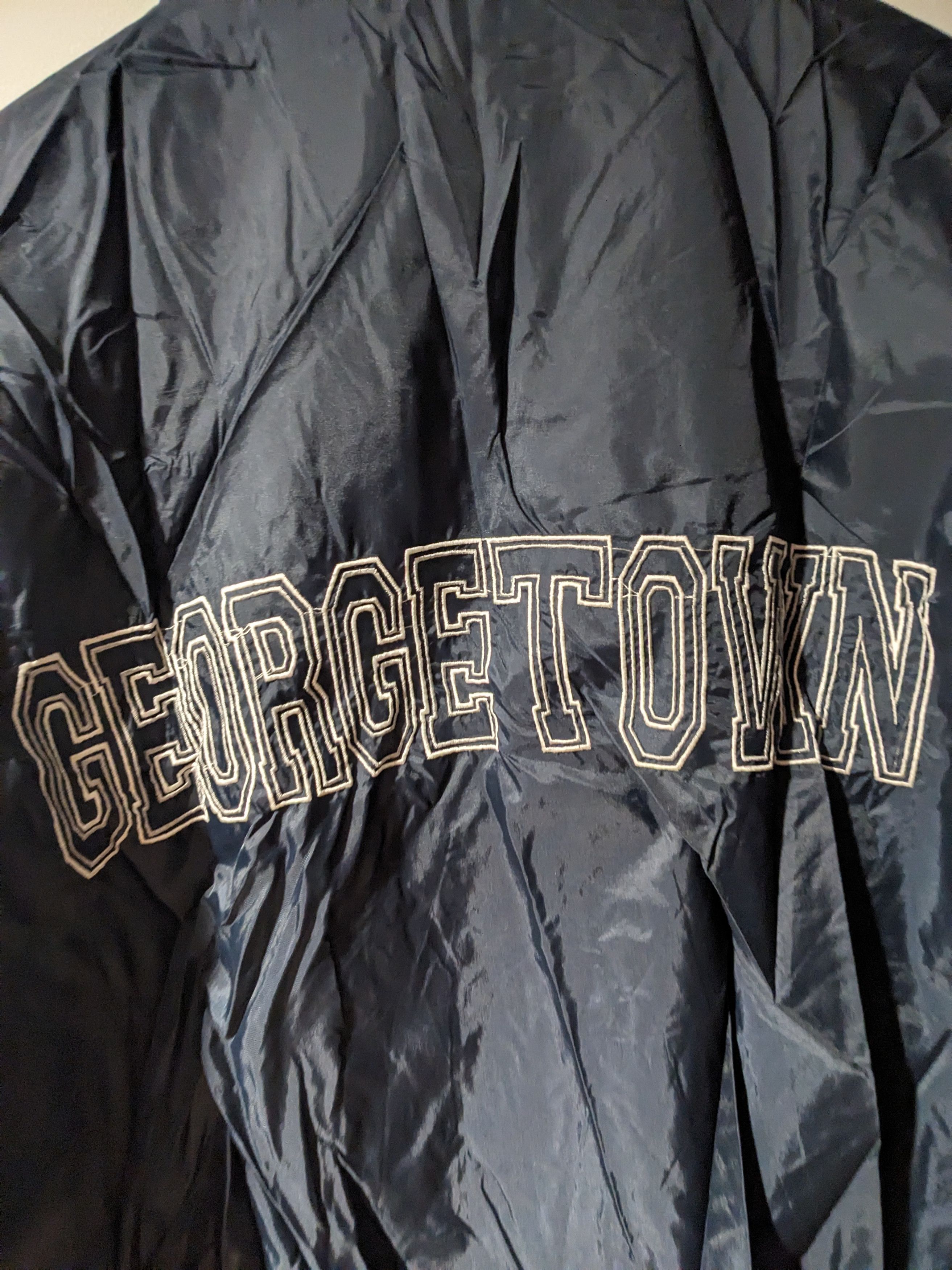 Vintage Vintage 90s Georgetown Hoyas Basketball College Windbreaker Size US L / EU 52-54 / 3 - 10 Thumbnail