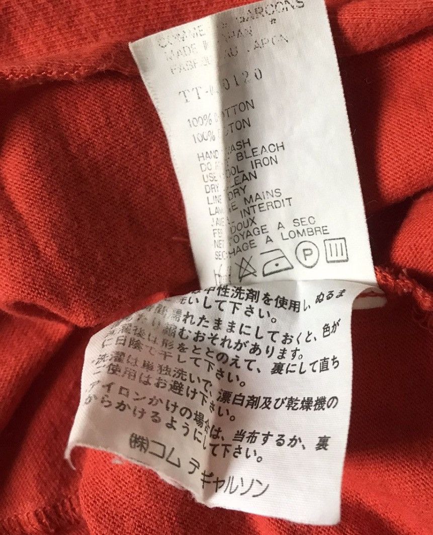 Comme des Garcons Vintage tricot cdg AD94 orange flowy vneck tee Size US S / EU 44-46 / 1 - 6 Thumbnail