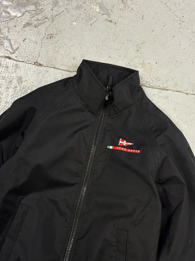 Prada 2000s Luna Rossa Navy Nylon Embroidered Logo Light Jacket Size M / US 6-8 / IT 42-44 - 4 Thumbnail