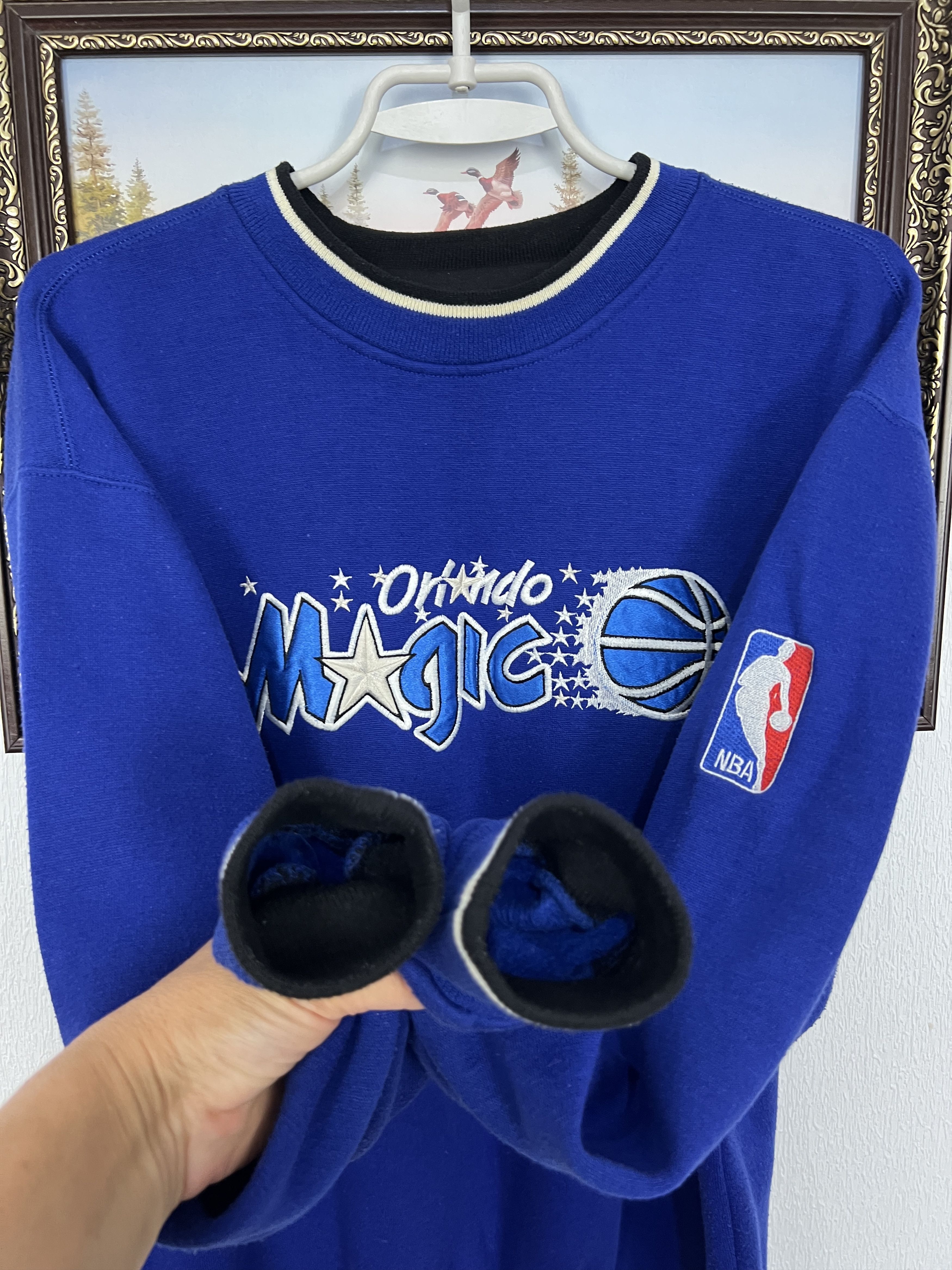 Starter Vintage 90's Starter Orlando Magic NBA Blue Sweatshirt Size US M / EU 48-50 / 2 - 6 Thumbnail