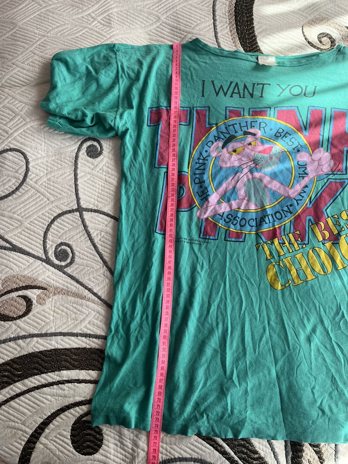 Vintage VINTAGE 1987 PINK PANTHER TSHIRT Size US L / EU 52-54 / 3 - 9 Thumbnail