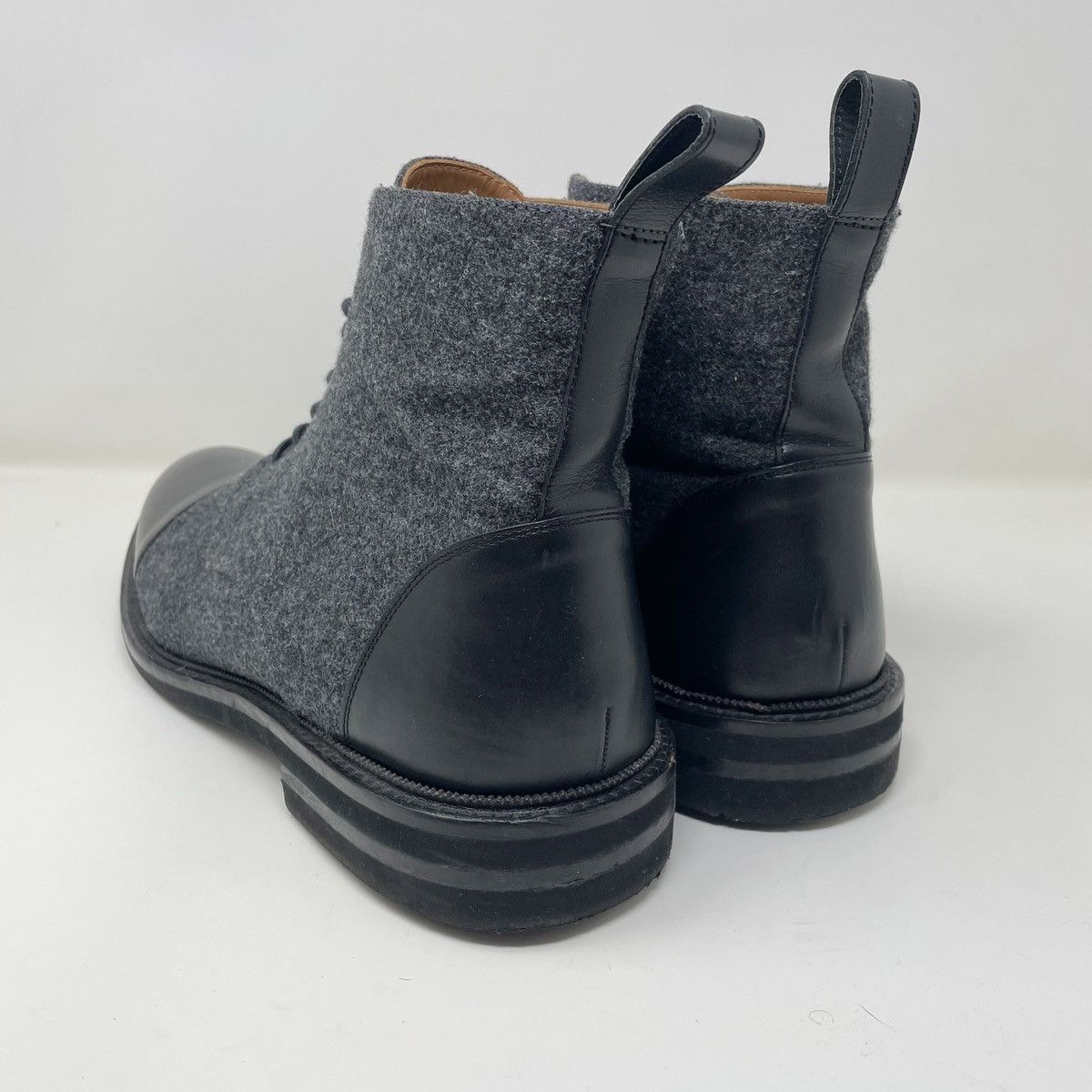 TAFT Taft Jack Boots Size 48 Gray Wool Black Leather Size US 15 / EU 48 - 3 Thumbnail