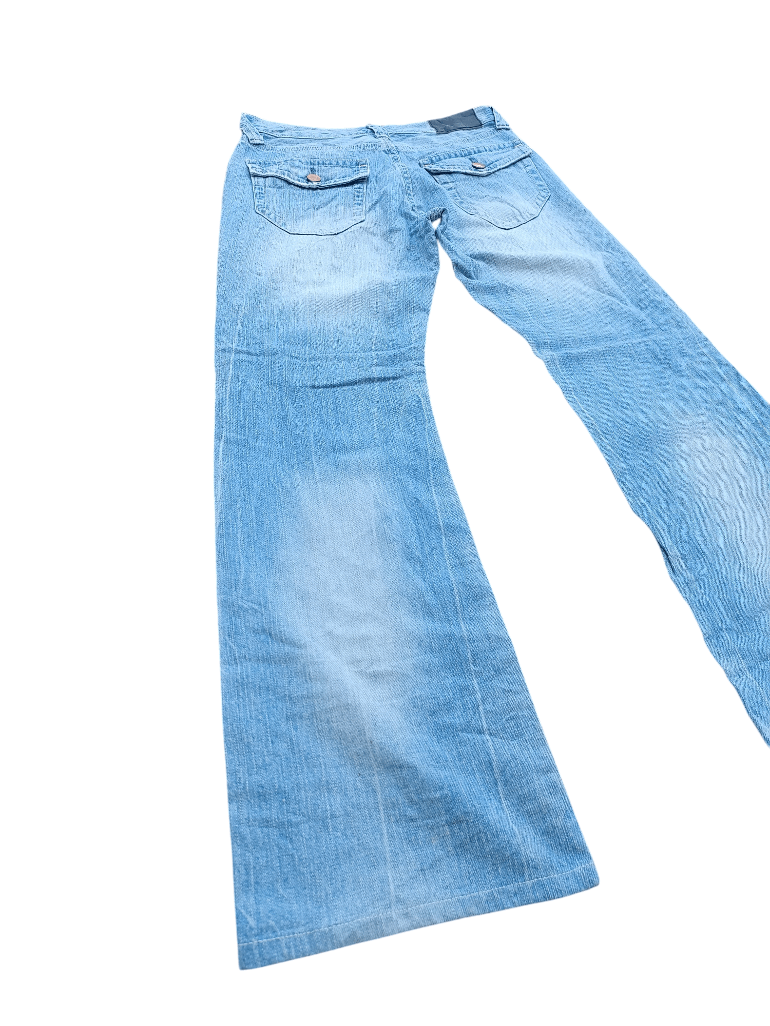 Japanese Brand 💥 Vintage 90s Style Uniqlo Washed Regular Fit Bootcut Jeans Size US 30 / EU 46 - 8 Thumbnail