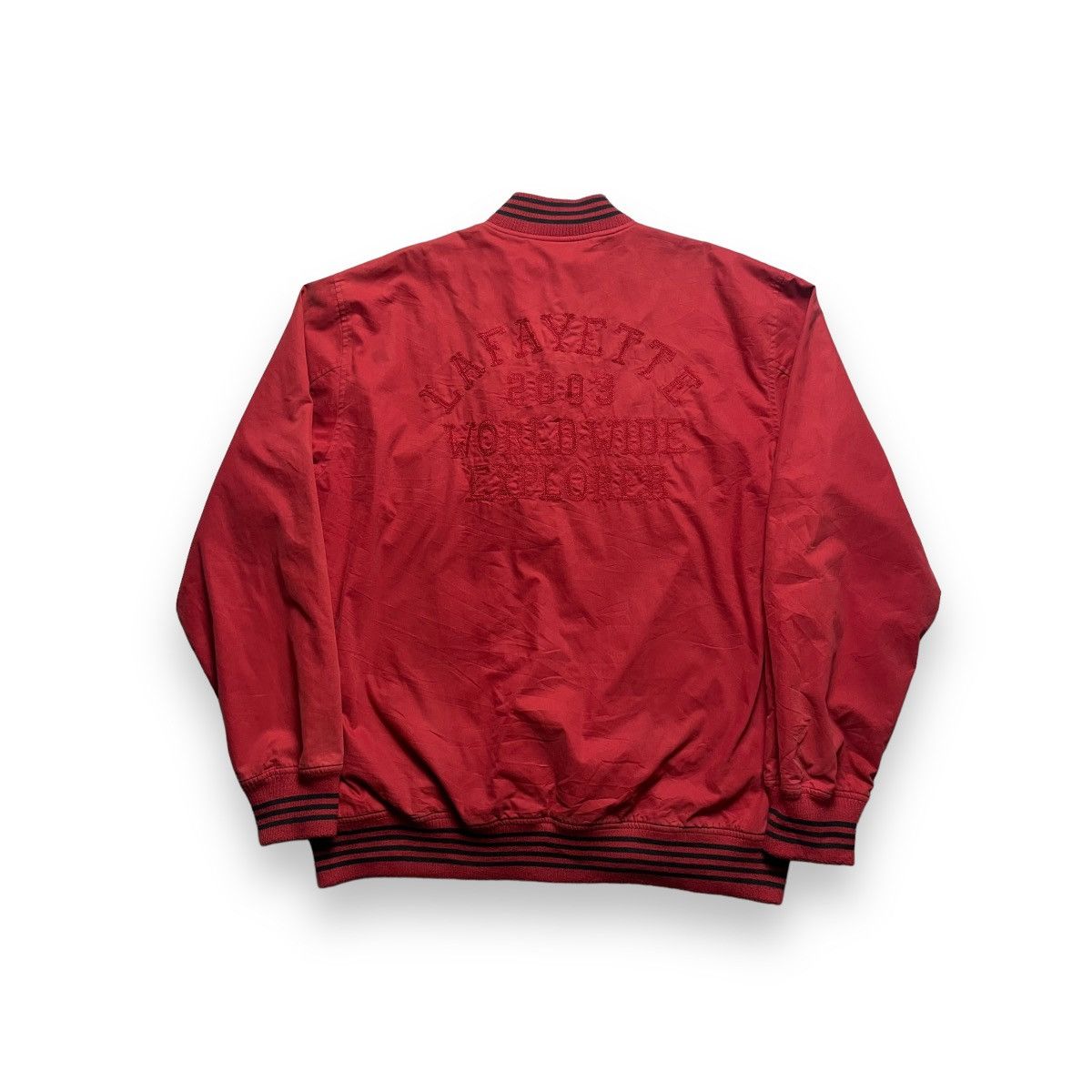 Lafayette 148 LAFAYETTE EMBROIDERED SPELL OUT VARSITY JACKET Size US XL / EU 56 / 4 - 4 Thumbnail
