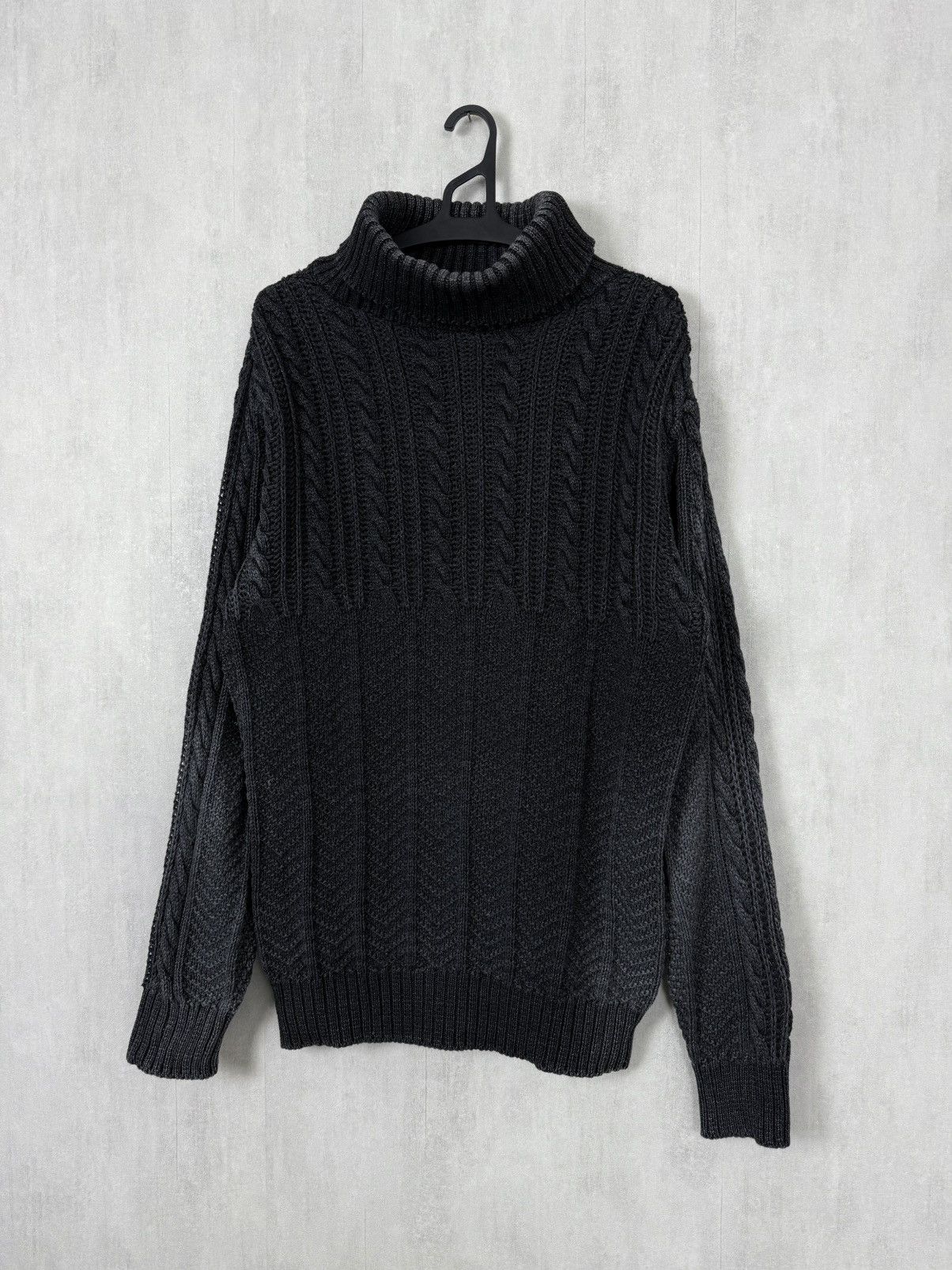 Stevenson Overall Co Mens Knitted Cotton Faded Sweater Sz L