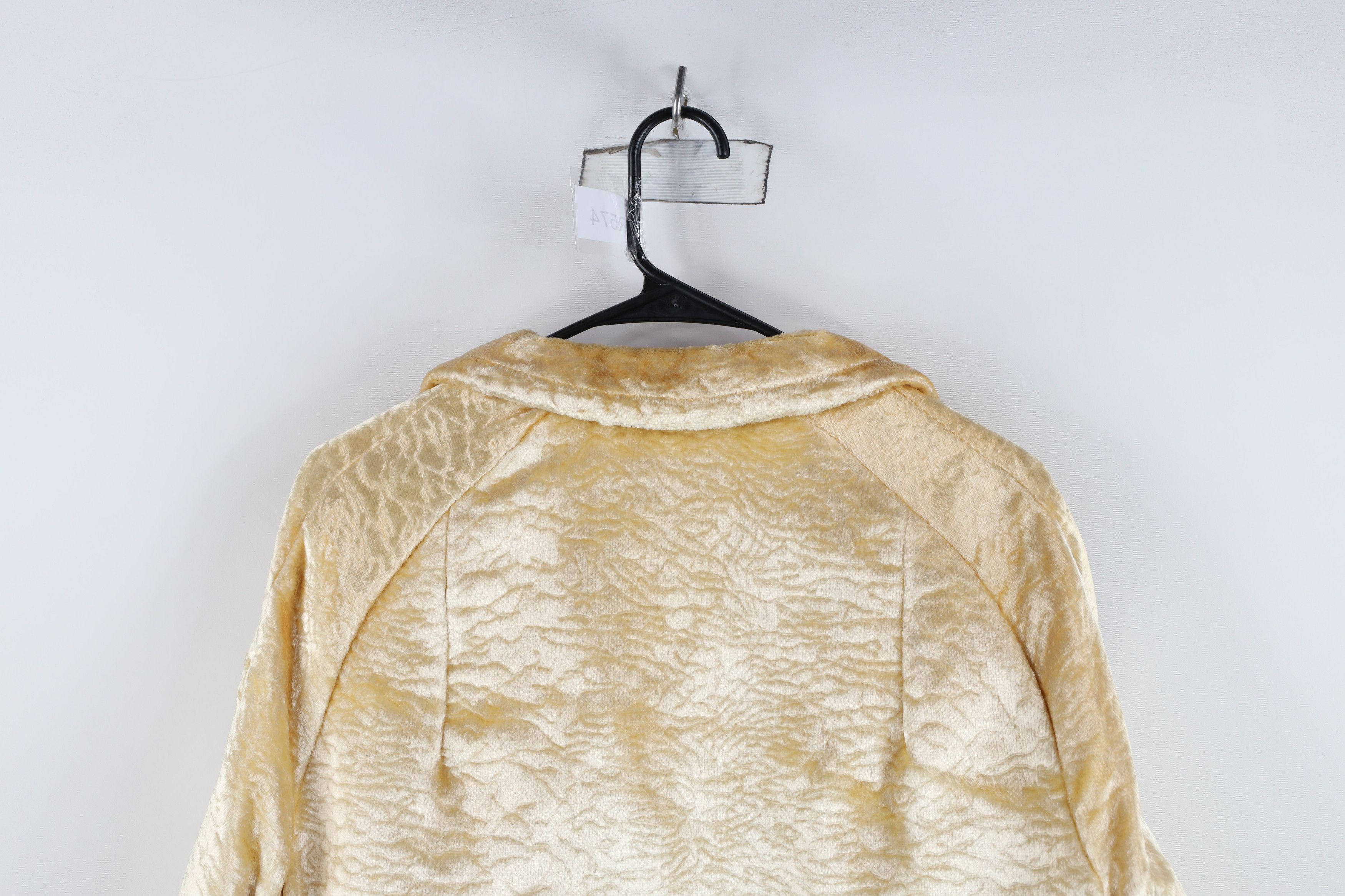 Vintage Vintage 50s 60s Streetwear Velvet Flower Jacket USA Cream Size M / US 6-8 / IT 42-44 - 14 Thumbnail