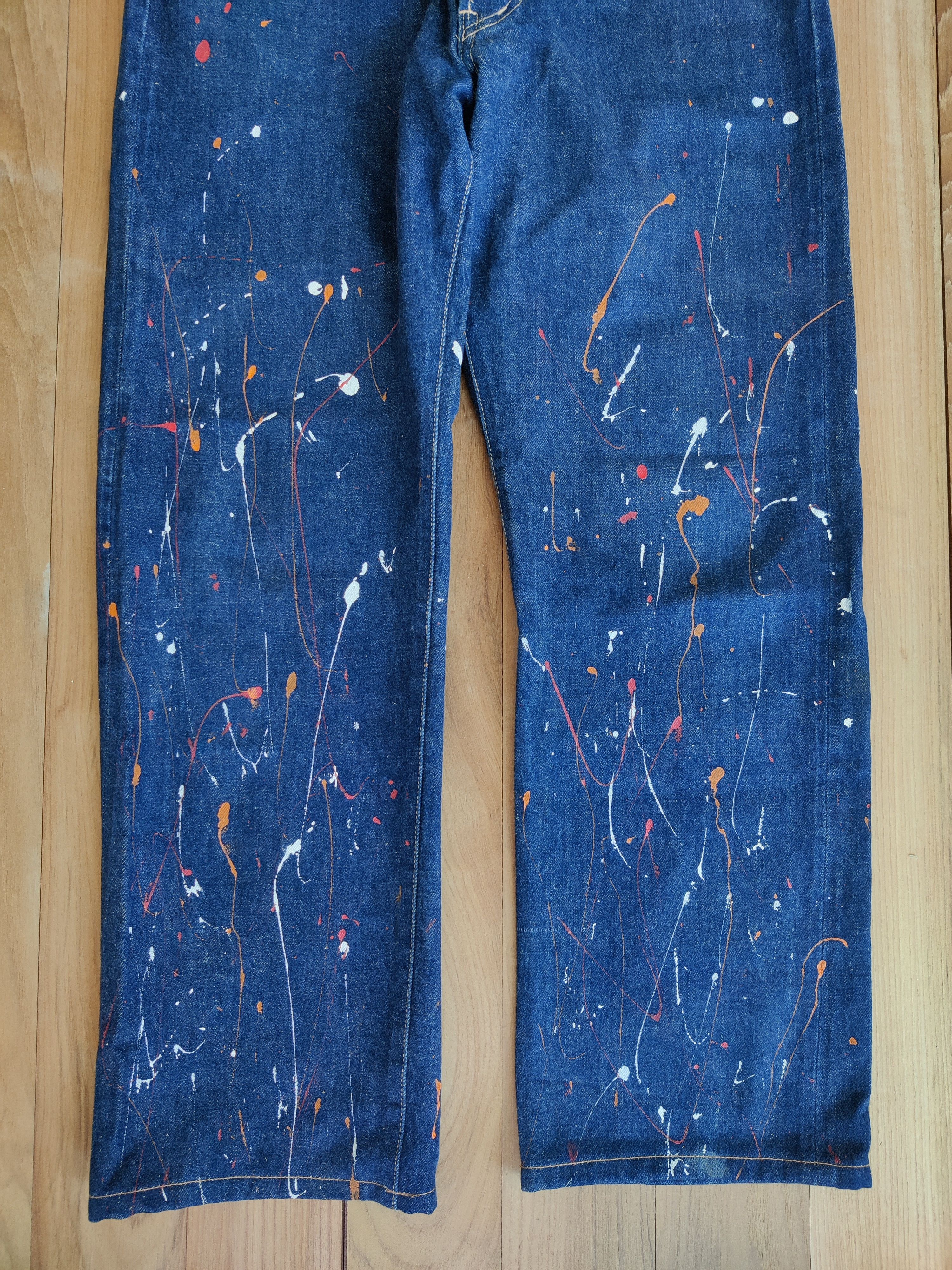 Japanese Brand × Johnbull × Vintage Vintage John Bull Japanese Denim Paint Splatter Selvedge Size US 29 - 14 Thumbnail