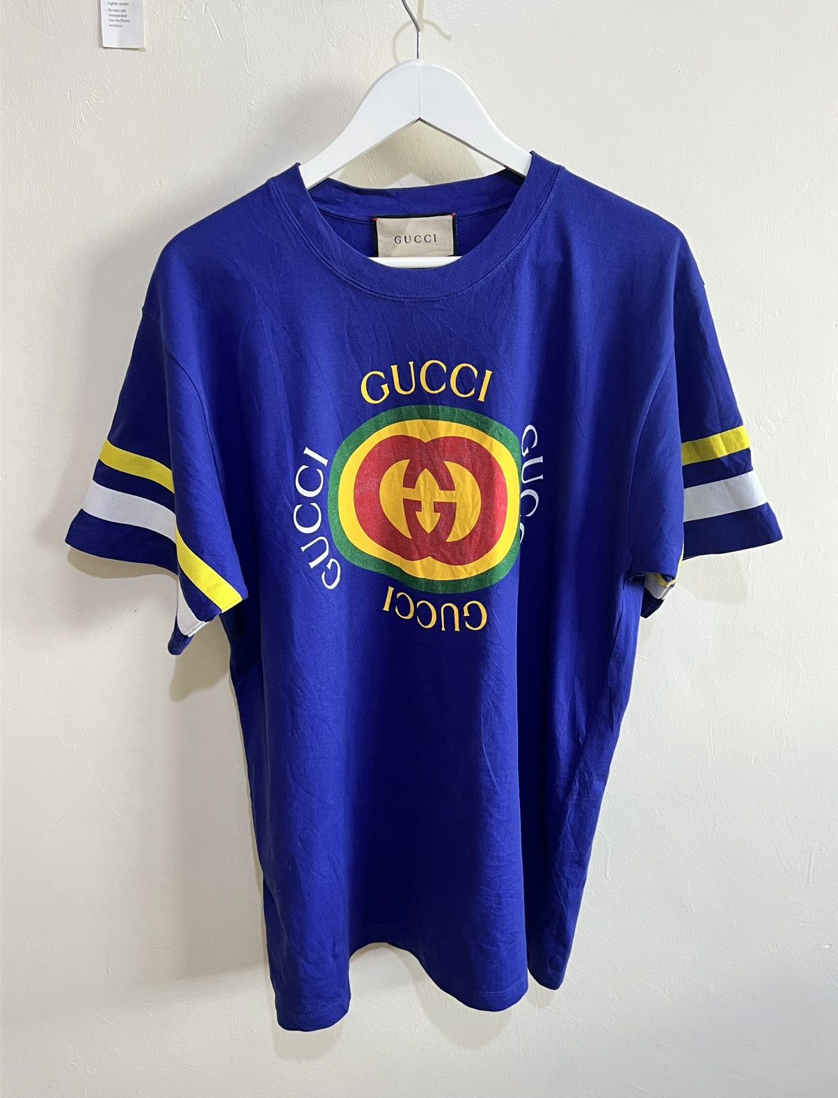 Gucci GUCCI LOGO PRINT COTTON JERSEY Size US M / EU 48-50 / 2 - 1 Thumbnail