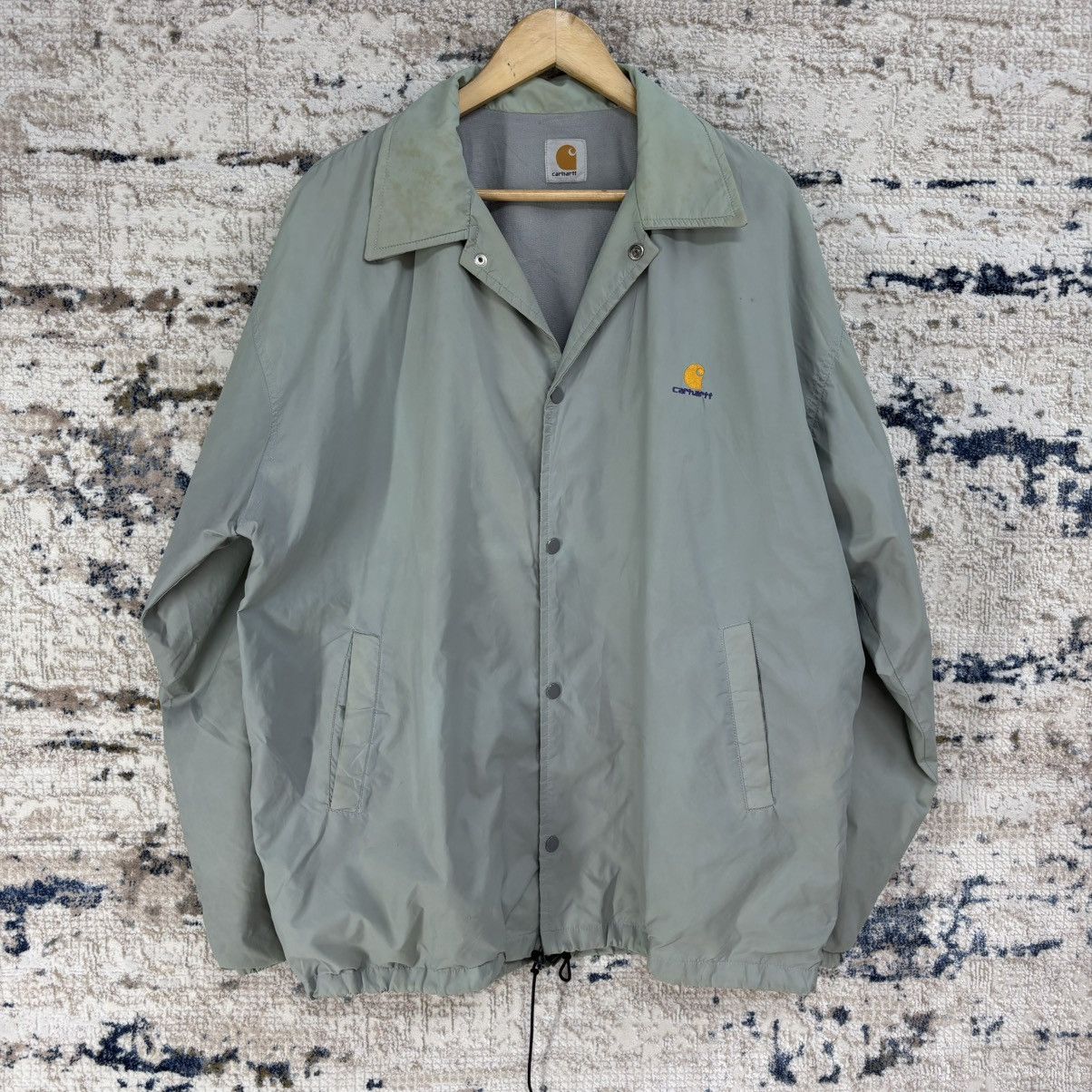 Carhartt × Vintage Very Rare 🔥Vintage Carhartt Nylon Coach Windbreaker Jacket Size US XL / EU 56 / 4 - 1 Thumbnail