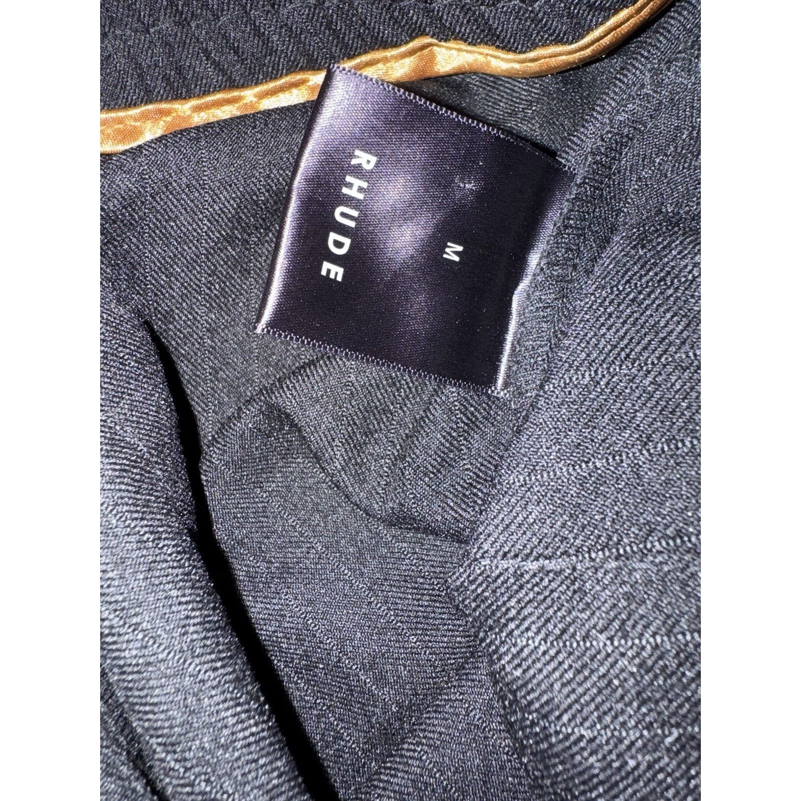 Rhude Rhude Men Black Pants White Stripe Smiley Face Size US 32 / EU 48 - 5 Thumbnail