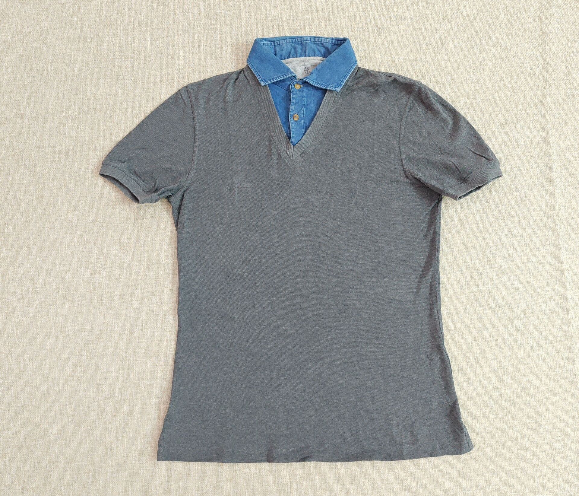 Brunello Cucinelli Brunello Cucinelli Men's Short-Sleeve Polo Size US S / EU 44-46 / 1 - 1 Thumbnail