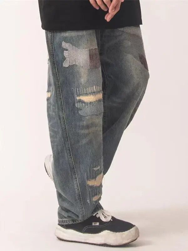 Designer × Japanese Brand Streetwear Designer Hip Hop Loose Casual Pants Size US 33 - 2 Thumbnail