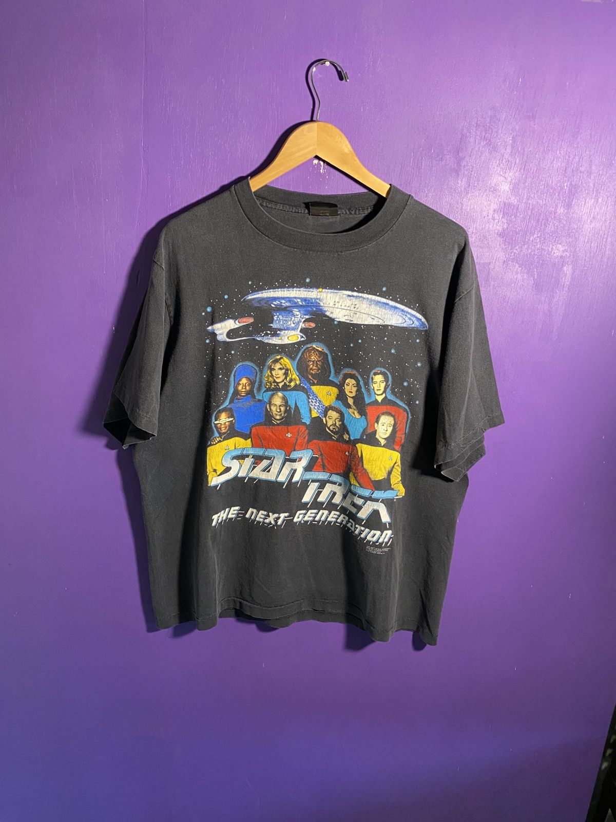 Other Vintage 1991 Star trek next generation faded t-shirt Size US XL / EU 56 / 4 - 1 Thumbnail
