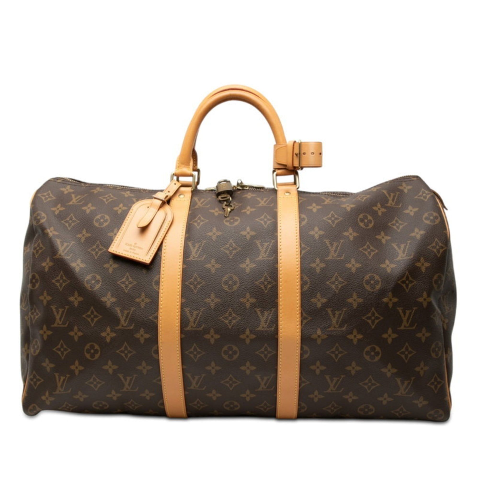 Louis Vuitton Louis Vuitton Monogram Keepall 50 Boston Bag/Handbag M41426 Brown Leather Women's LOUIS VUITTON Size ONE SIZE - 1 Thumbnail