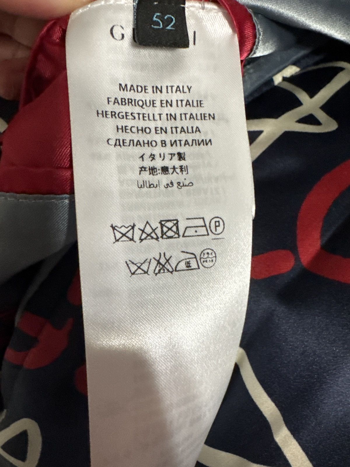 Gucci Gucci Ghost Star Silk Bomber Size US L / EU 52-54 / 3 - 4 Thumbnail