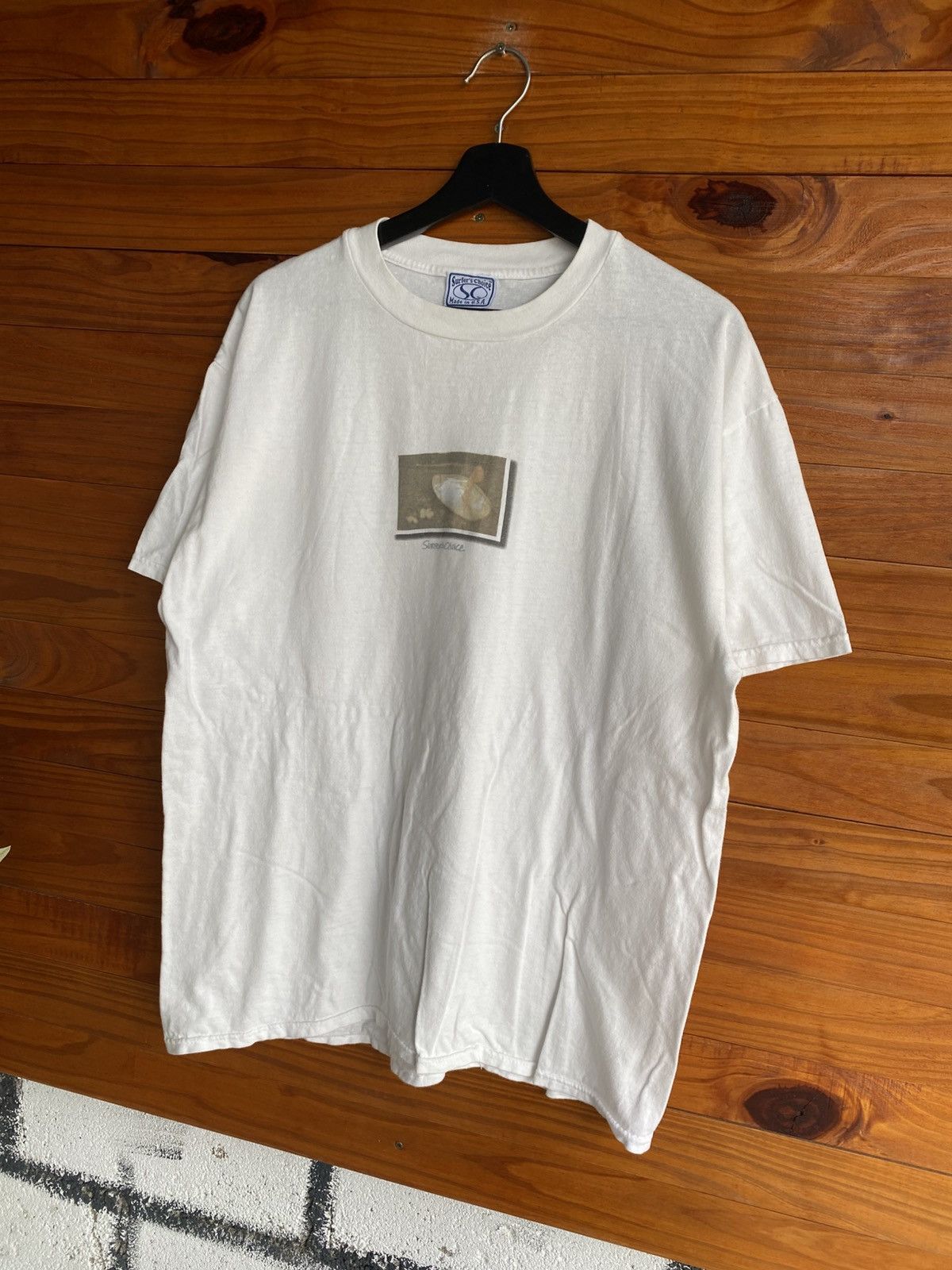 Vintage Vintage Surfer’s Choice Graphic T-Shirt White Tee Size US L / EU 52-54 / 3 - 4 Thumbnail