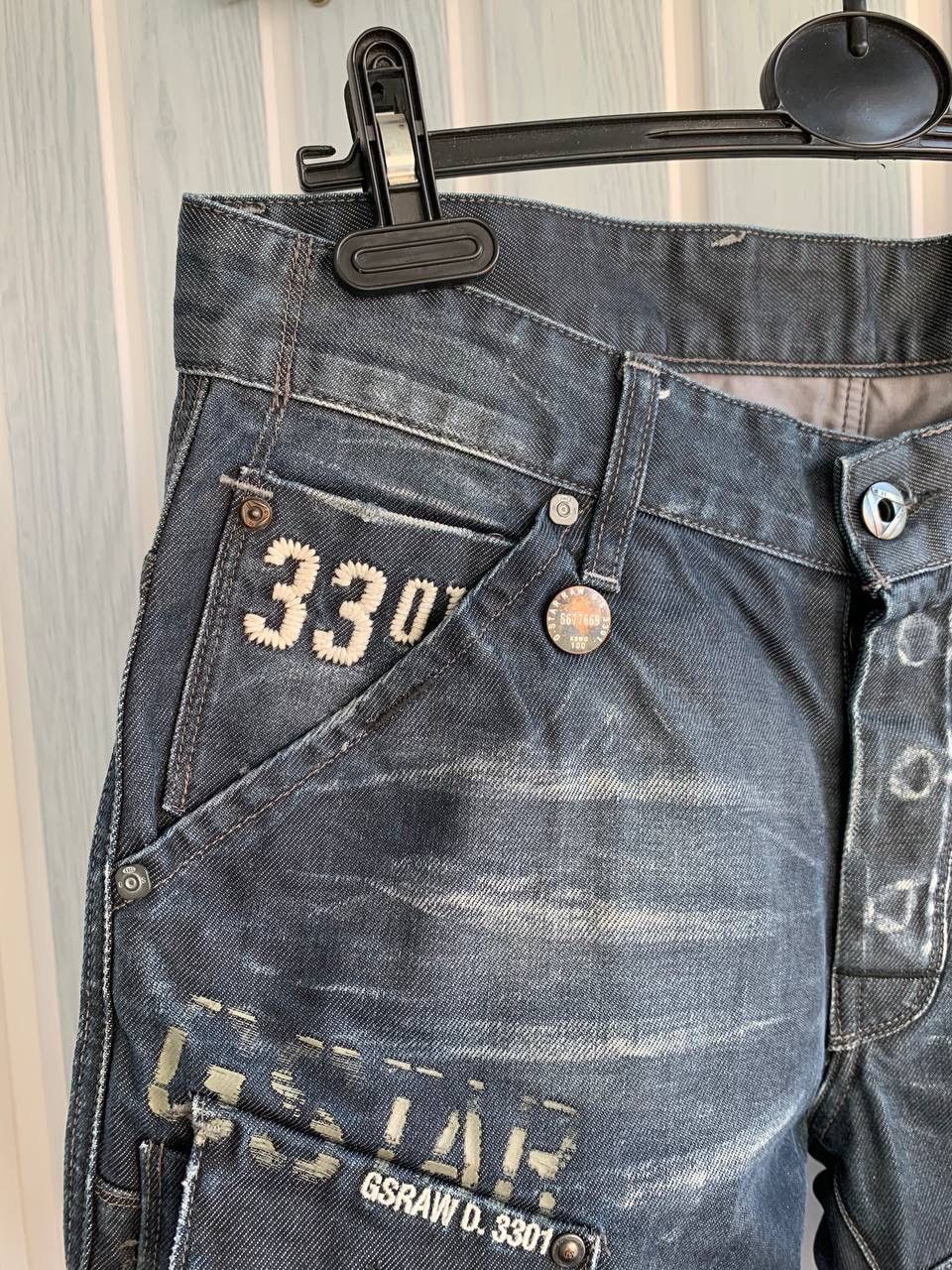 G-Star × Japanese Brand G-Star Raw 3301 General 5620 Tapered Extract Denim Jeans Size US 33 - 4 Thumbnail