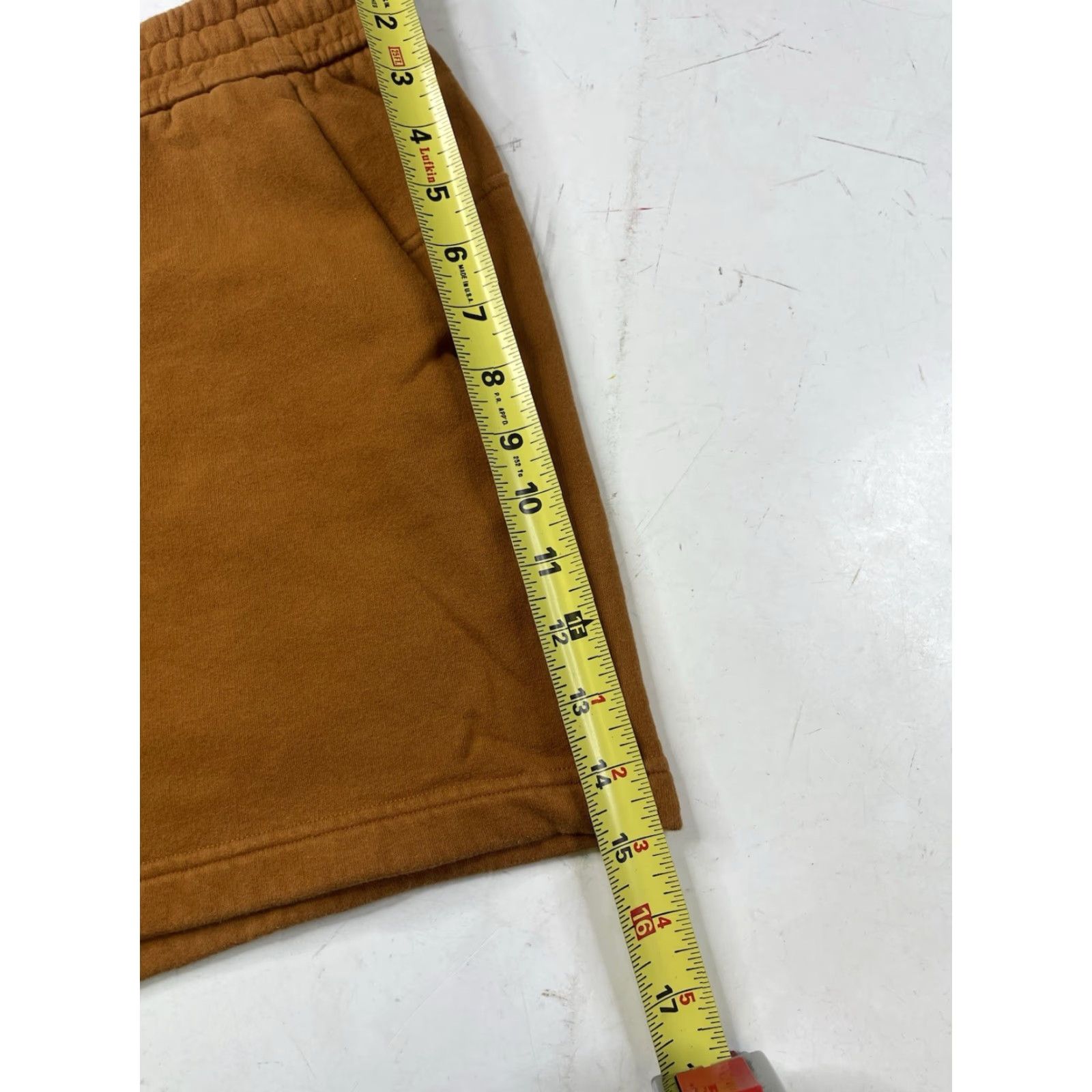 Lululemon Lululemon Loungeful Shorts High-Rise 4" Orange Fleece Athleisure Size 12 Women Size 34" / US 12 / IT 48 - 4 Thumbnail