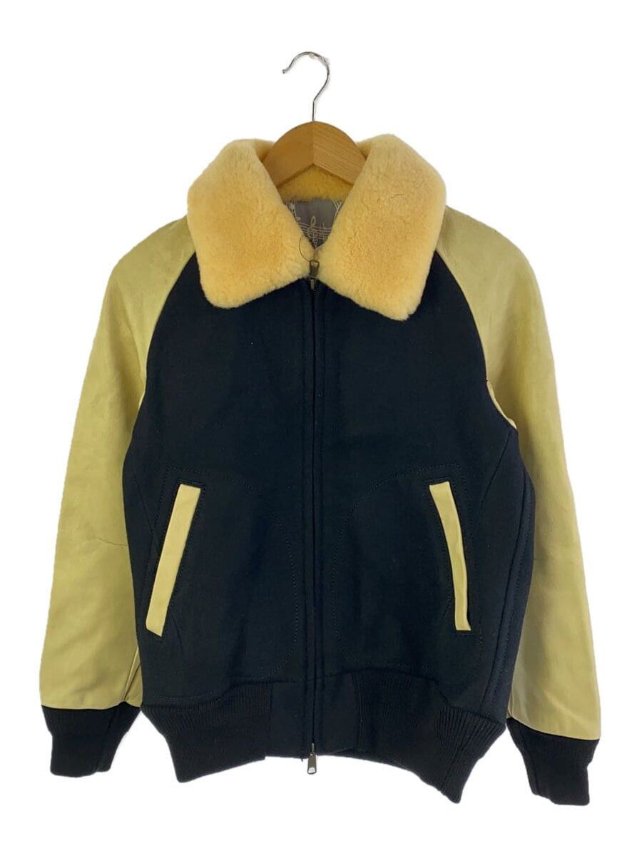 Number (N)ine Number Nine Wool Leather Flight Jacket Size US M / EU 48-50 / 2 - 1 Thumbnail
