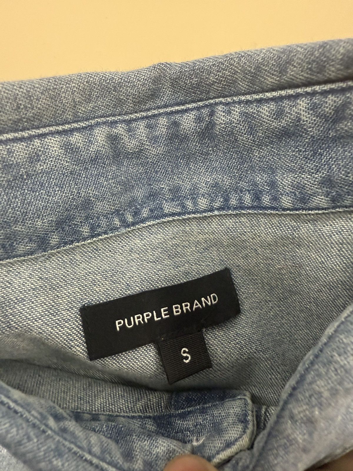 Other Purple Brand Crop Shirt Light Indigo Size S / US 4 / IT 40 - 4 Thumbnail