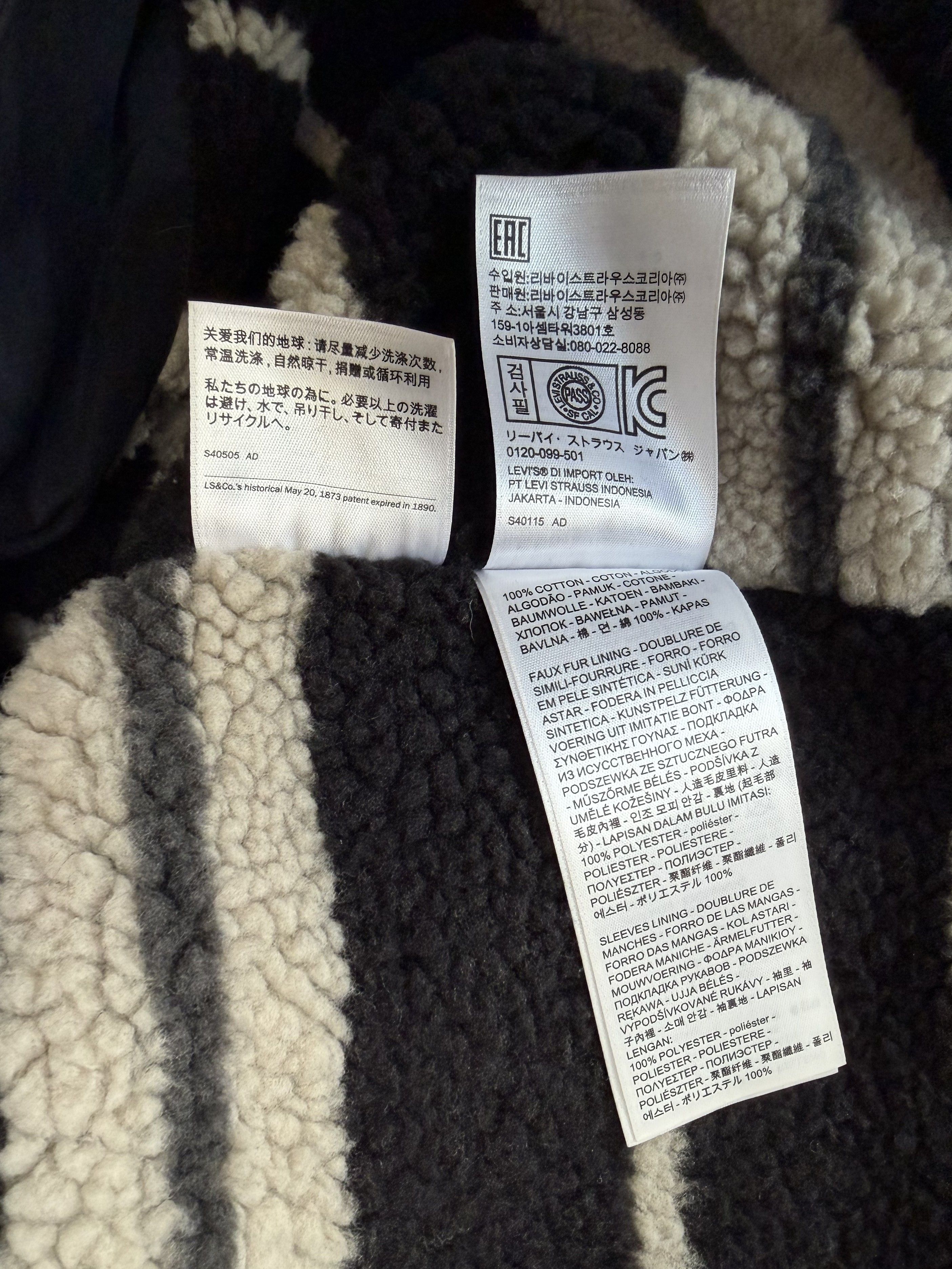 Levi's LEVIS Halley Stevensons Wax Sherpa Jacket Navy Waxed Cotton Size US M / EU 48-50 / 2 - 19 Thumbnail