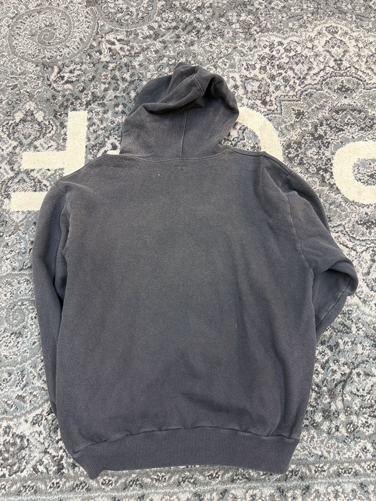 Kapital logo hooded sweatshirt black