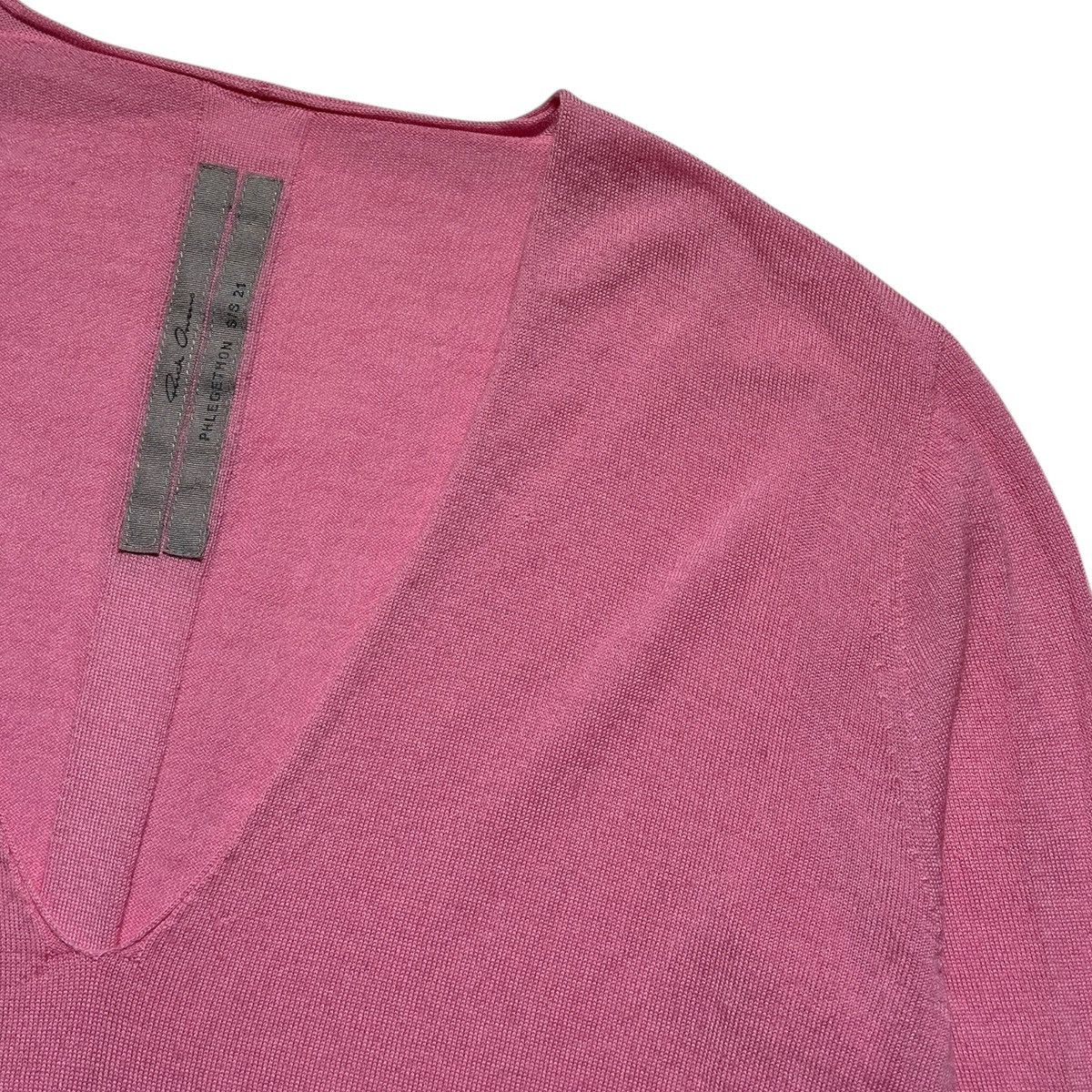 Rick Owens SS21 Phlegethon pop pink thin sweater Size US S / EU 44-46 / 1 - 2 Thumbnail