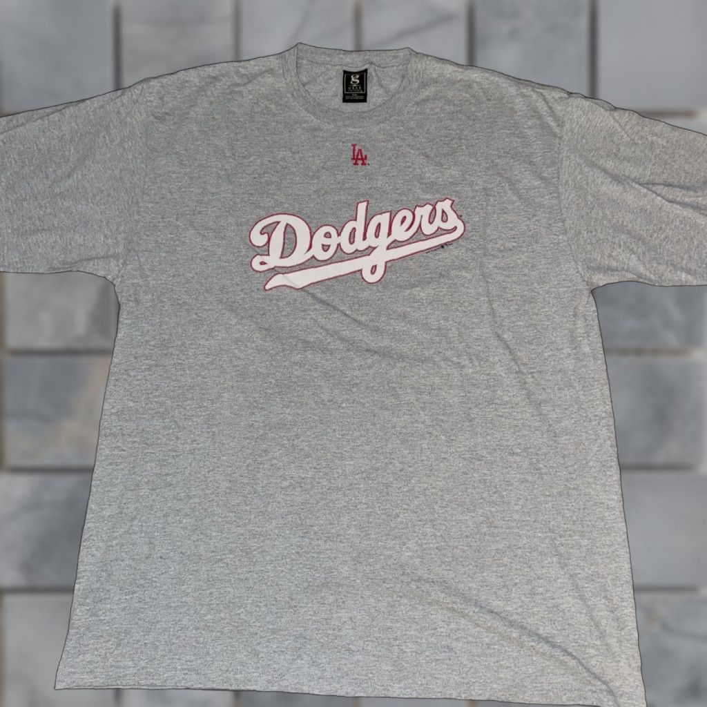 Vintage VINTAGE LA Dodgers T-Shirt Gear For Sports 2XL Men Grey Doubling: 24X31 2004 Y2K Dodgers Fan Shirt Womens? Size US XXL / EU 58 / 5 - 1 Thumbnail