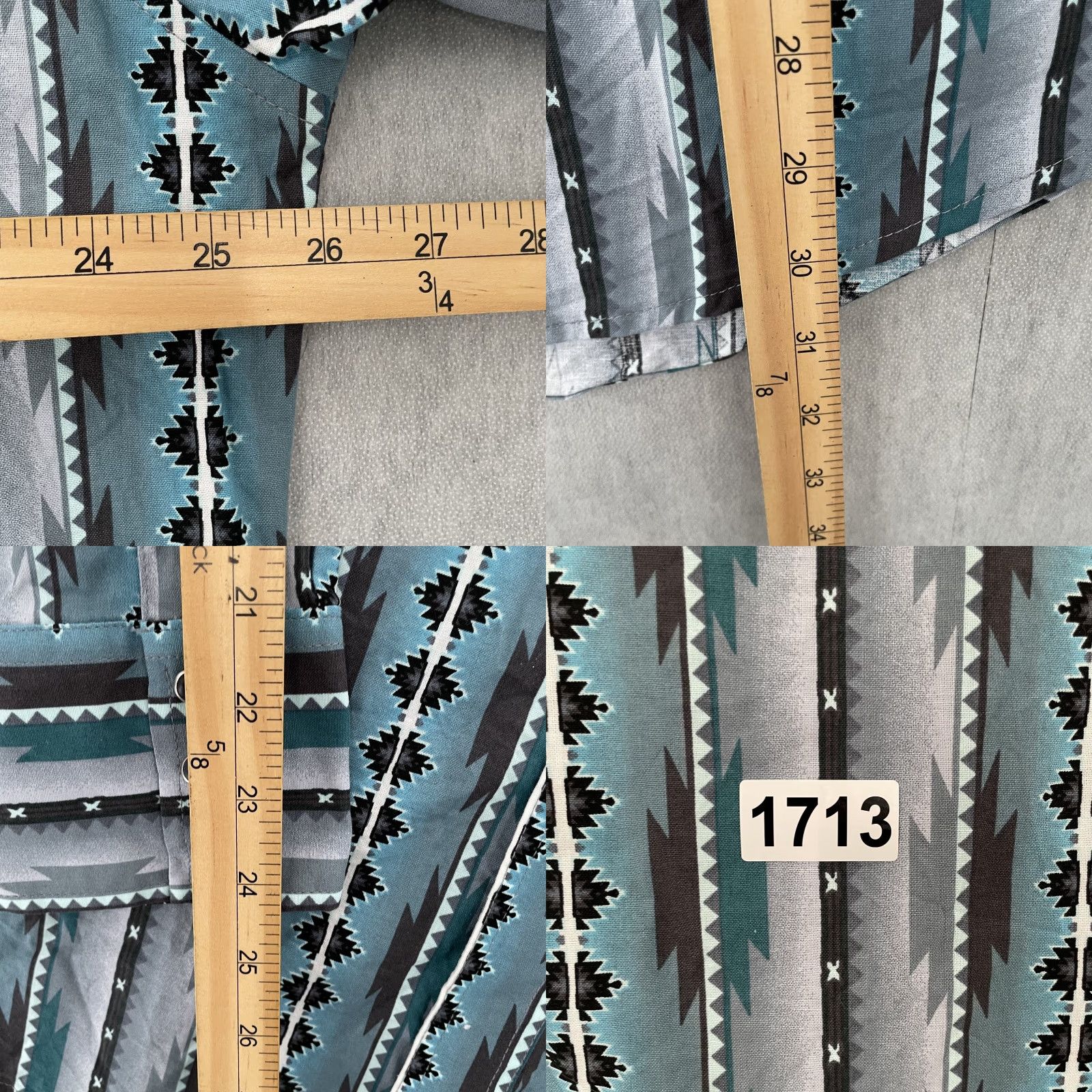 Wrangler VINTAGE Wrangler Aztec Western Shirt Adult XL Green Geometric Long Sleeve Pearl Snap Mens Size US XL / EU 56 / 4 - 8 Thumbnail