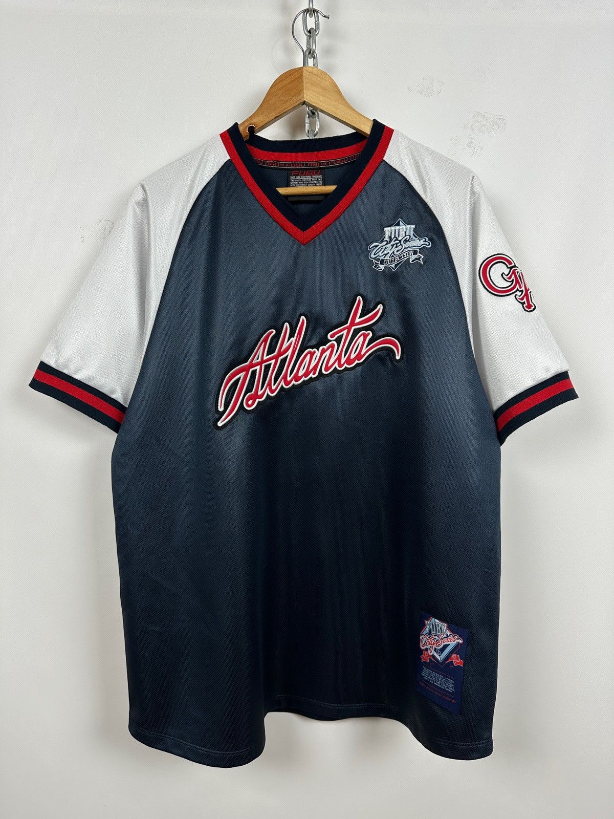 FUBU デッドストック ゲームシャツ City Series HIPHOPB系 FUBU jersey, City Series, Harlem, vintage hip hop t-shirt