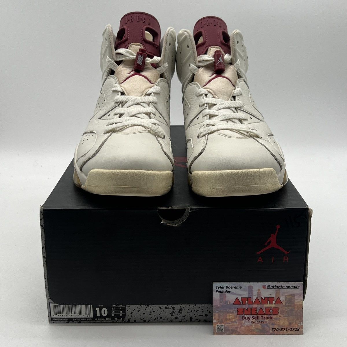 Jordan Brand Air Jordan 6 Maroon Size US 10 / EU 43 - 2 Thumbnail