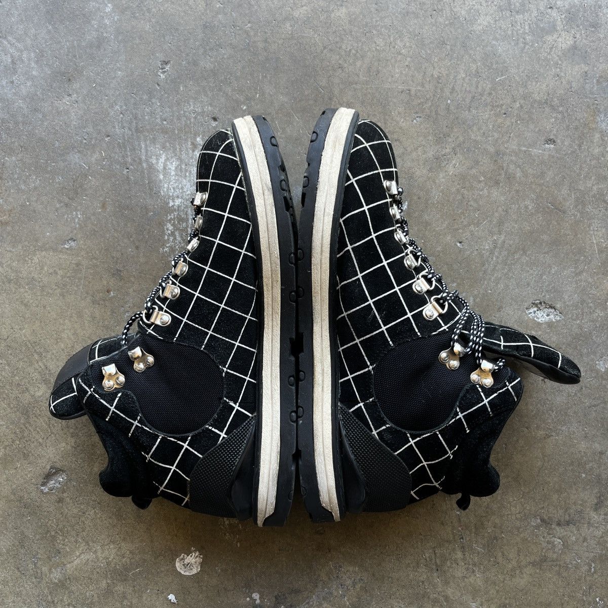 visvim×affa check design trekking boots visvim×affa check design trekking boots visvim Trekking Boots US9