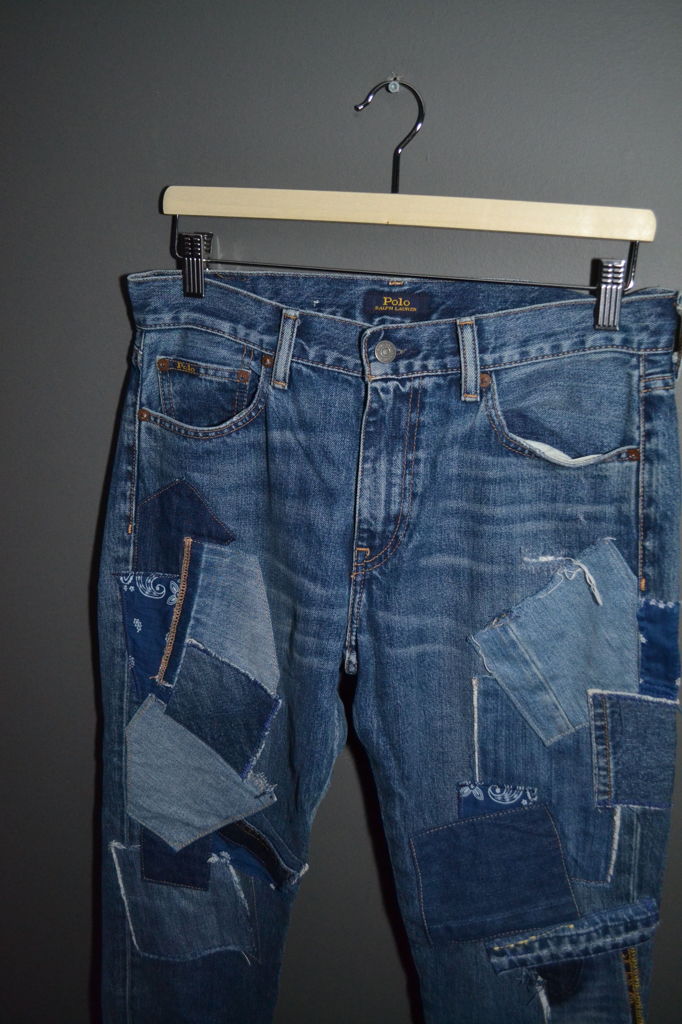 Polo Ralph Lauren Polo Ralph Lauren Patchwork Avery Boyfriend Crop Jeans 27 Size 27" / US 4 / IT 40 - 2 Thumbnail