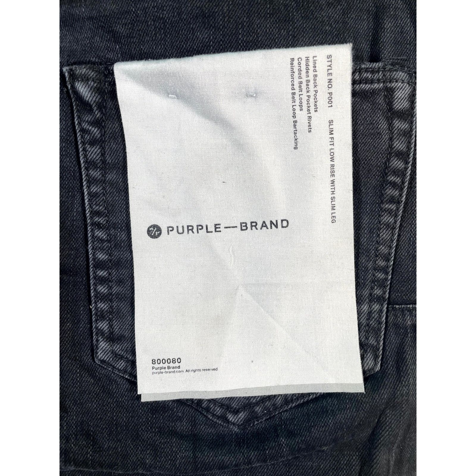 Purple Brand Purple Brand Plain Black Wash Jeans Size US 36 / EU 52 - 3 Thumbnail