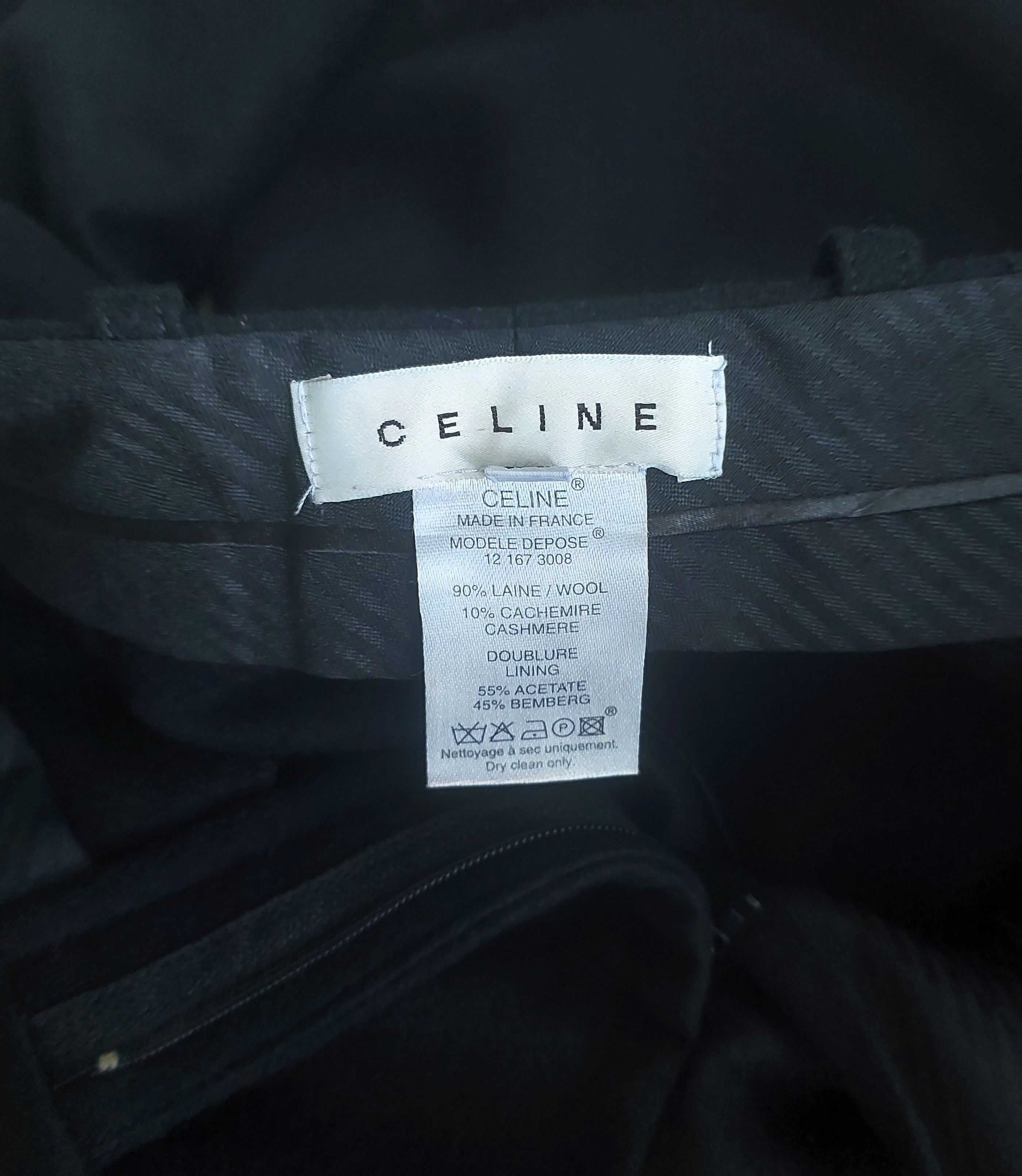 Celine BNWT Celine Wool Wide Leg Trouser Size 29" - 11 Thumbnail