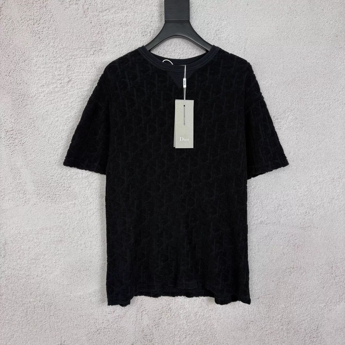 Dior DIOR Oversized Oblique Crew Short-Sleeve T-Shirt Men Black S Size US S / EU 44-46 / 1 - 1 Thumbnail