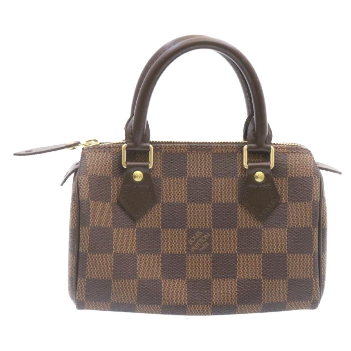 Louis Vuitton LOUIS VUITTON Damier Ebene Mini Speedy Hand Bag M41534 Size ONE SIZE - 14 Thumbnail