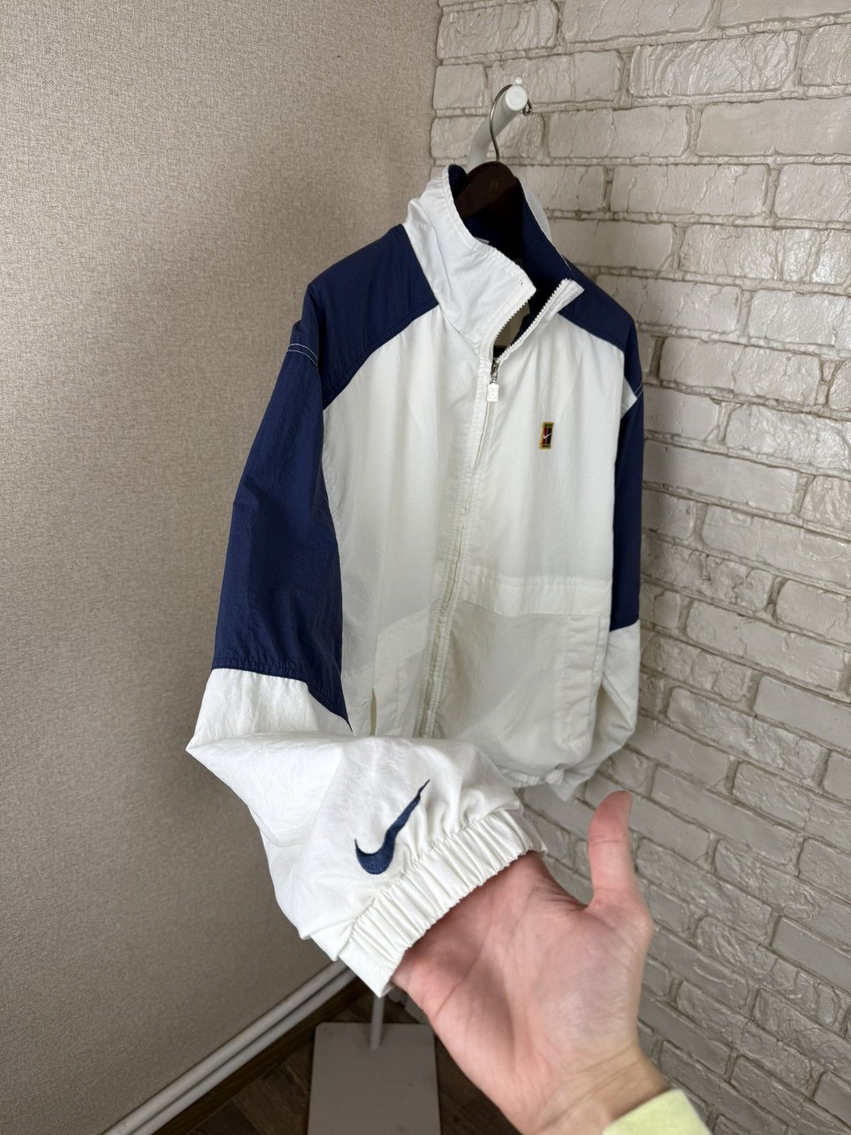 Nike Vintage Nike Challenge Court Mens White Blue Track Jacket Size US M / EU 48-50 / 2 - 8 Thumbnail