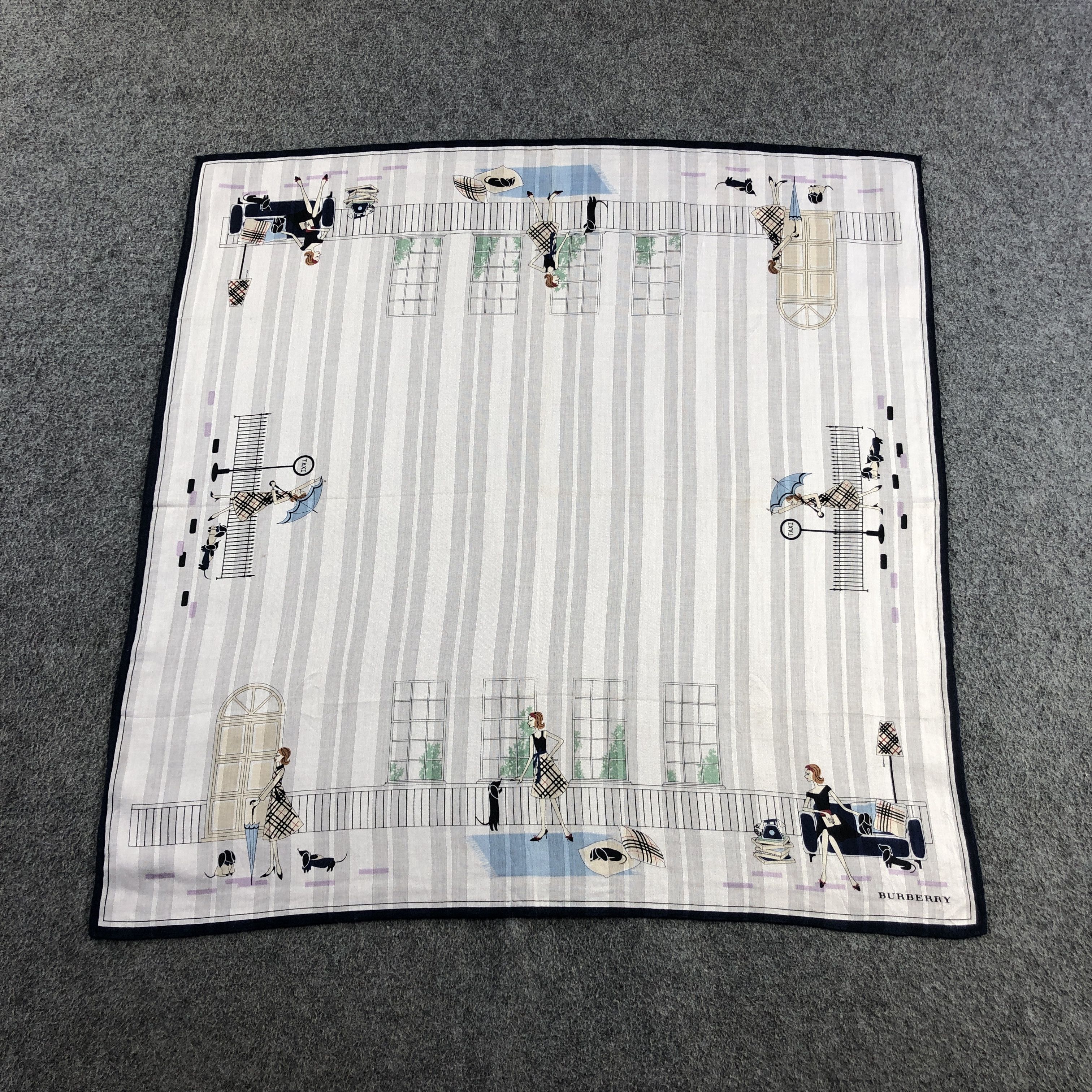 Burberry Burberrys Nova Check Handkerchief Bandana Neckerchief H2642 Size ONE SIZE - 1 Thumbnail