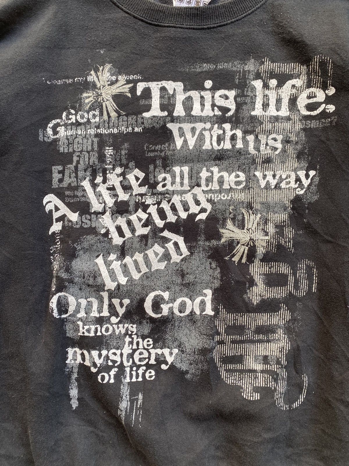 Japanese Brand Bay Leaf Japan cross and Poem anarchy sweatshirt Size US L / EU 52-54 / 3 - 2 Thumbnail