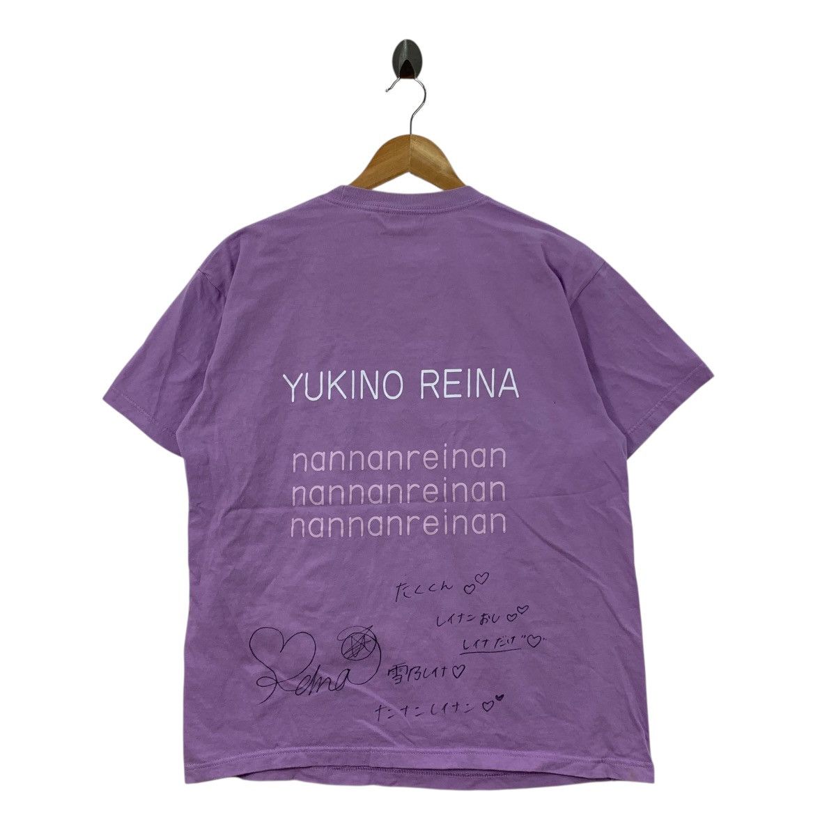 Japanese Brand YUKINO REINA Nannanreinan Japan Idol With Signature Tshirt Size US L / EU 52-54 / 3 - 3 Thumbnail