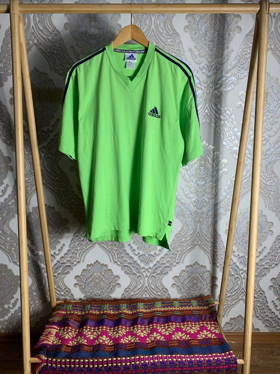 Adidas × Vintage VERY RARE ADIDAS T-SHIRT VINTAGE Y2K 90s LOGO JAPAN STYLE Size US L / EU 52-54 / 3 - 1 Thumbnail
