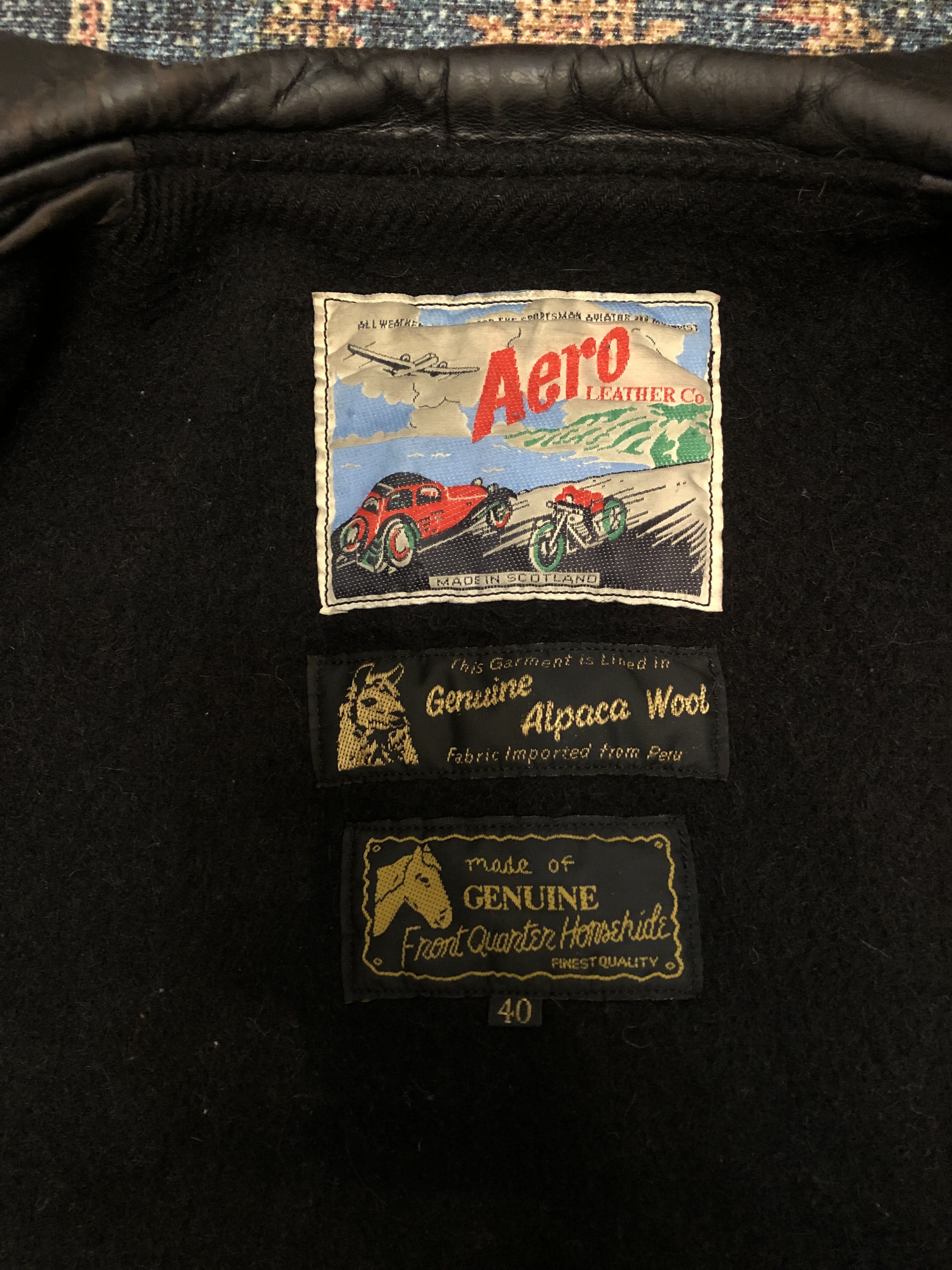 Aero Leathers Barnstormer FQHH black Size US M / EU 48-50 / 2 - 5 Thumbnail