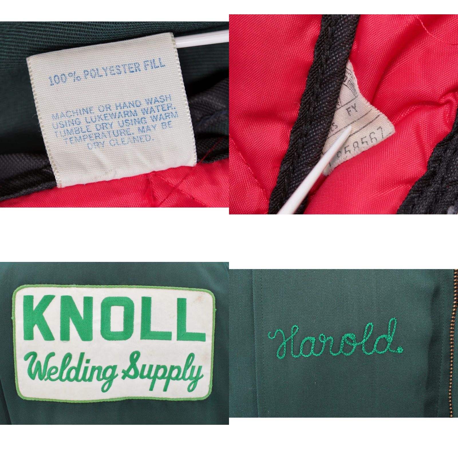 Vintage VINTAGE Unitog 60s 70s Work Jacket Dark Green Patch 40 R Knoll Welding Mens Size US XXS / EU 40 - 8 Thumbnail
