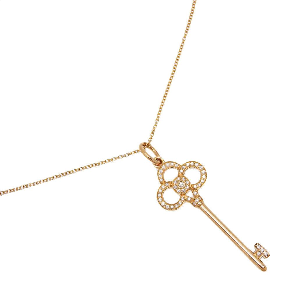 Tiffany & Co. TIFFANY&Co. Lock Crown Key Necklace K18 Pink Gold Size ONE SIZE - 1 Thumbnail