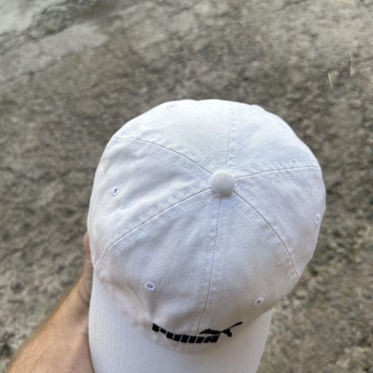 Puma Vintage Cap Puma White Hat Y2K One size 90s USA Style Size ONE SIZE - 4 Thumbnail