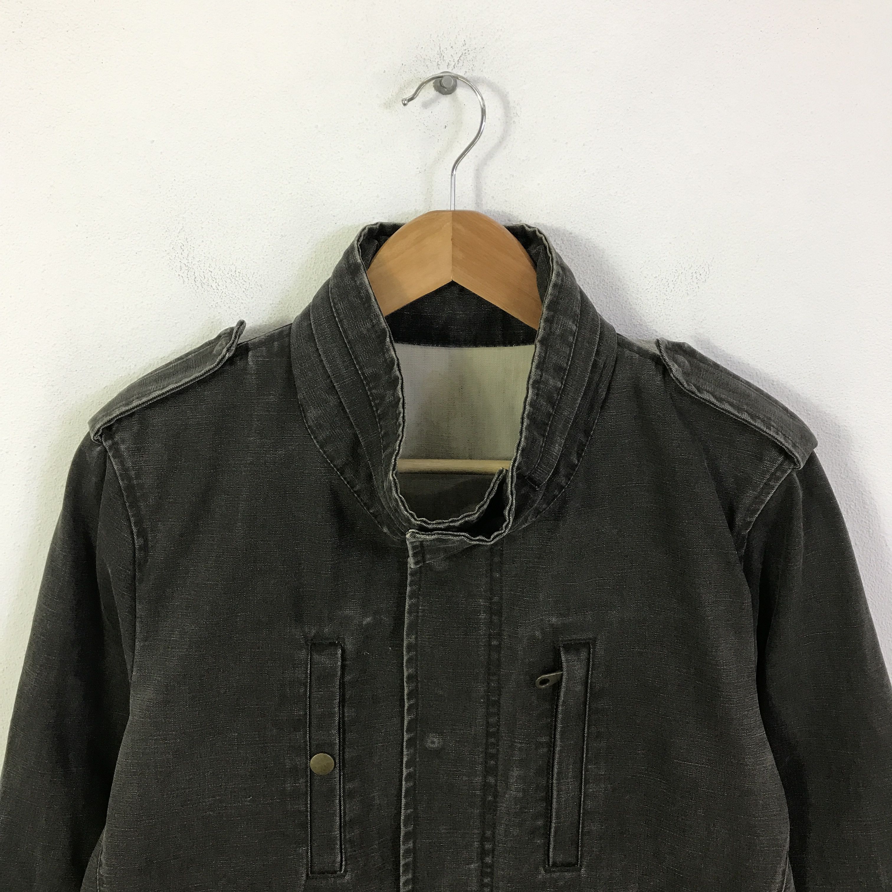 Boycott boycott black faded style jacket K105B18 Size US L / EU 52-54 / 3 - 2 Thumbnail