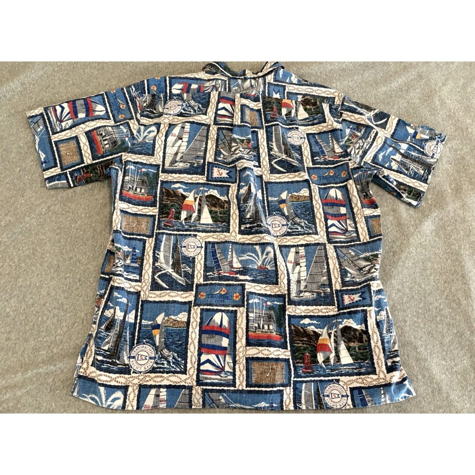 Reyn Spooner VINTAGE Reyn Spooner Button Up Shirt Transpacific Yacht Race 2015 Mens XL Made in USA Size US XL / EU 56 / 4 - 7 Thumbnail