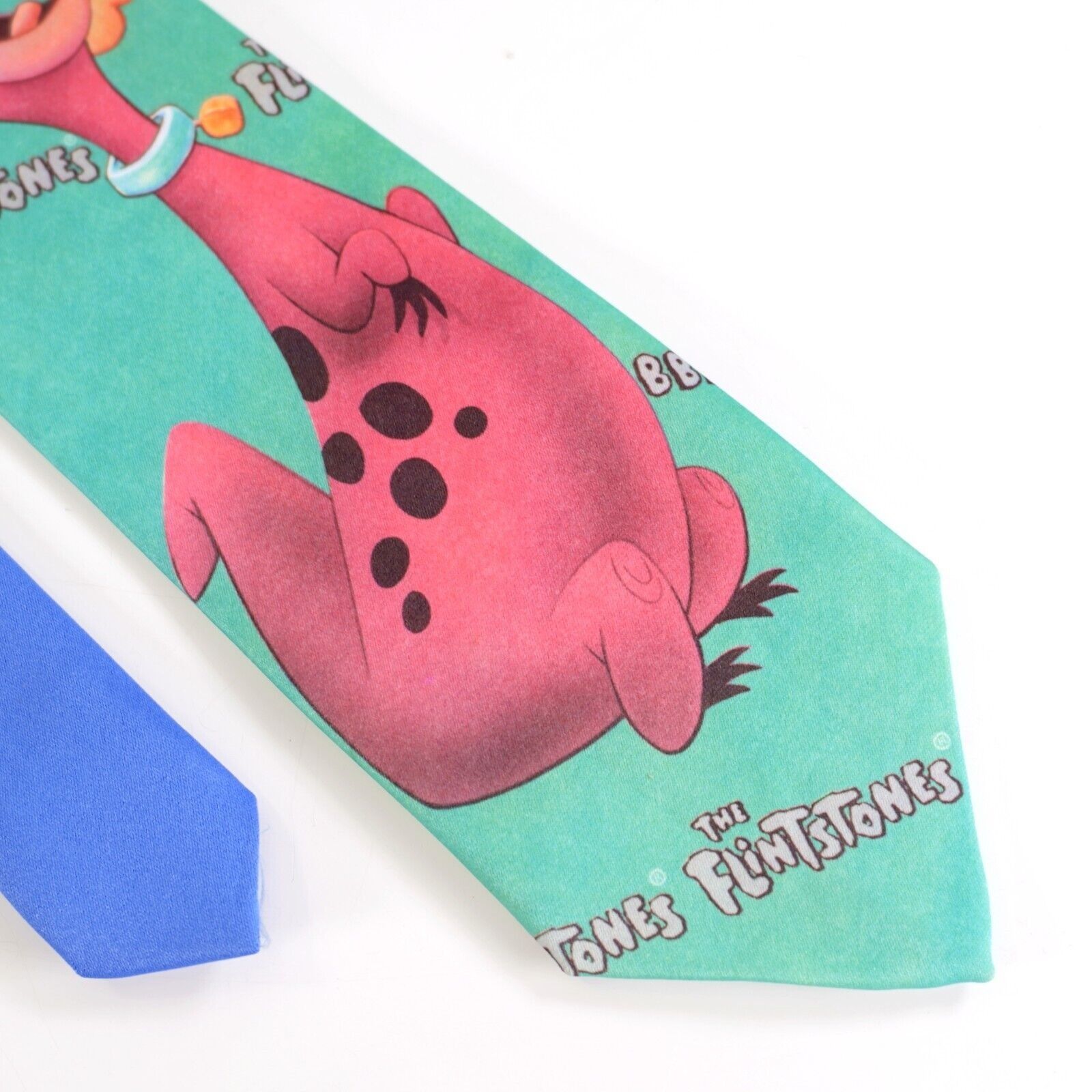 Ralph Marlin Ralph Marlin The Flintstones Green Print Polyester Tie Size ONE SIZE - 1 Thumbnail