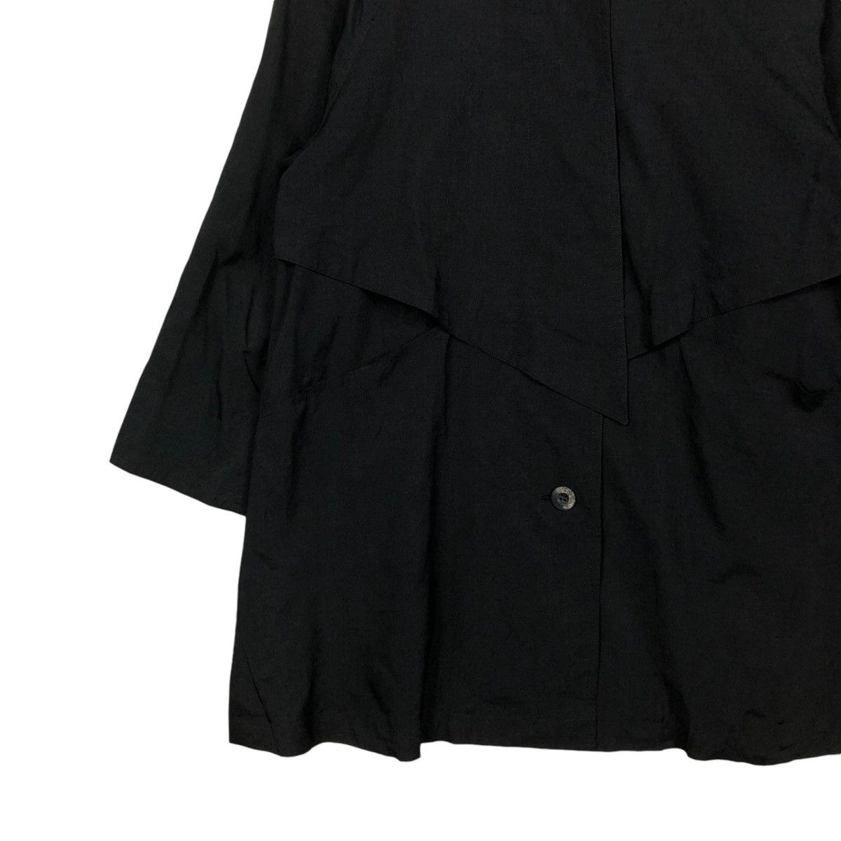 Japanese Brand 🔥VINTAGE LONG JACKET RICH BLACK LEAME ISSEY MIYAKE Size US M / EU 48-50 / 2 - 6 Thumbnail